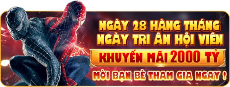 Khuyến mãi hằng tháng: quà tặng khủng